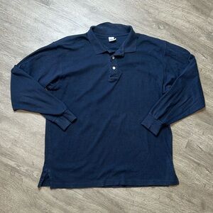 Peruvian Connection Pima Cotton Long Sleeve Polo Shirt‎ Large